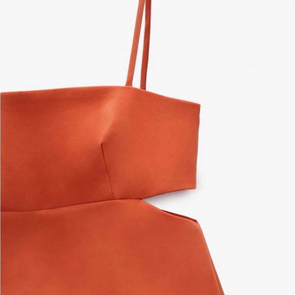 Zara Bright Orange Camisole - Picture 5 of 10